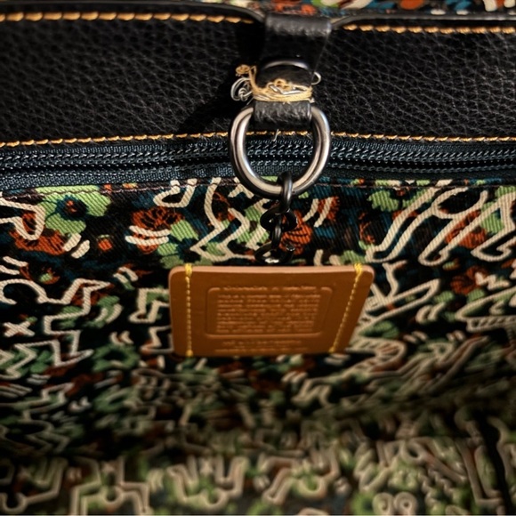 RARE Coach X Keith Haring Glitter UFO Market Carryall Tote - Picture 9 of 14